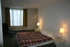 Master bedroom with adjoining bathroom